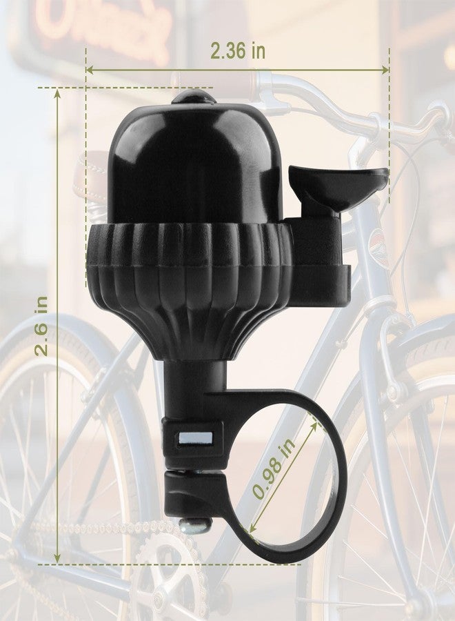 TXZSXS Bike Bell for Adults & Kids, Loud Clear Crisp Sound Bicycle Bell, Aluminum Mini Bike Horn, Easy Installation, Fits 22.2mm (0.87in) Handlebars for Road Bike, MTB, BMX, Scooter - Image 2