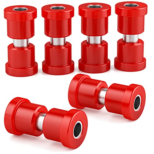 HOWBOW EZGO TXT Spring Bushing Kit, Golf Cart Leaf Spring Shackles Polyurethane Bushing Sleeve for 1994-Up EZGO TXT/Medalist and 1981-Up Club Car DS, Replace Parts OE 70289-G02 70291G-01 1015583 1012303 - Image 1