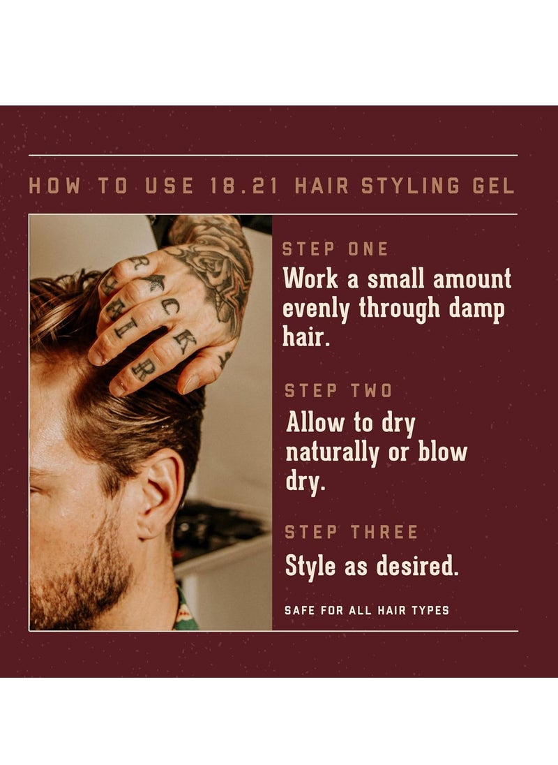 18.21 Man Made - 18.21 Man Made Premium Hair Styling Products for Men: Gel and Powder Dry Shampoo - Add Volume and Texture with Flexible Hold and Bold Sweet Tobacco Scent - Image 1