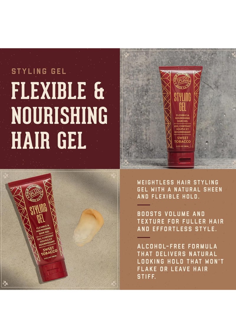 18.21 Man Made - 18.21 Man Made Premium Hair Styling Products for Men: Gel and Powder Dry Shampoo - Add Volume and Texture with Flexible Hold and Bold Sweet Tobacco Scent - Image 1