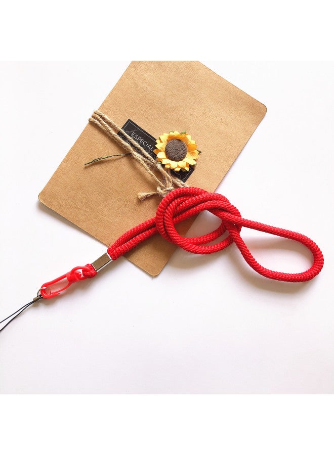 Specializing In The Production Of Woven Mobile Phone Lanyard Long Rope With Round Cotton Rope Exhibition Card Lanyard Can Be Specified Length-Specifications Support Image Upload:Coffee - Image 5