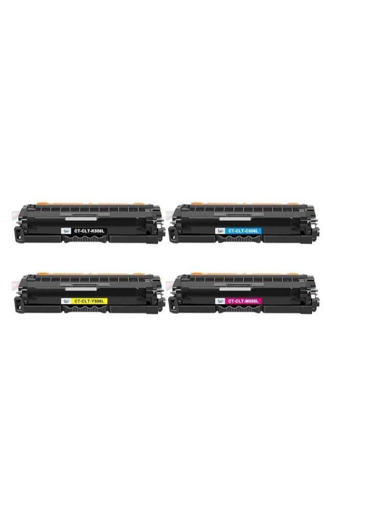 Terabyte CLT-506L Toner Cartridge Replacement For Samsung CLT-K506L CLT-C506L CLT-M506L CLT-Y506L Compatible for Samsung CLP-680 CLP-680ND CLX-6260 CLX-6260FW CLX-6260ND CLX-6260FR CLX-6260FD (4 pack) - Image 1