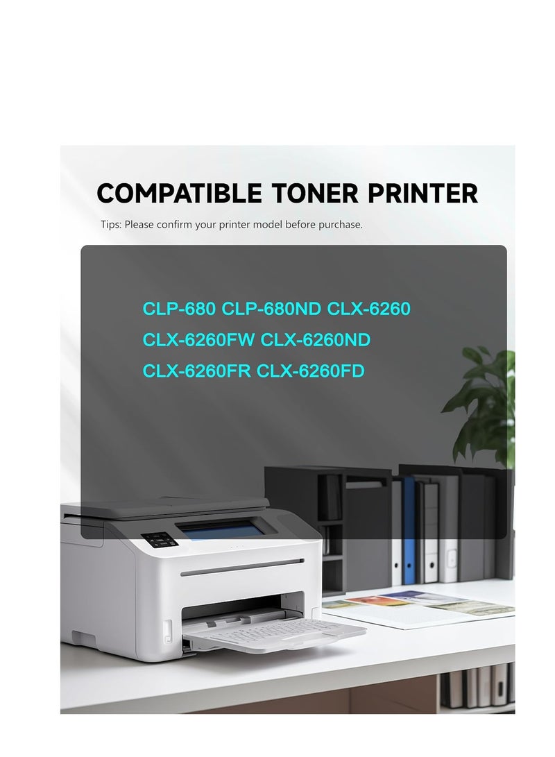 Terabyte CLT-506L Toner Cartridge Replacement For Samsung CLT-K506L CLT-C506L CLT-M506L CLT-Y506L Compatible for Samsung CLP-680 CLP-680ND CLX-6260 CLX-6260FW CLX-6260ND CLX-6260FR CLX-6260FD (4 pack) - Image 3
