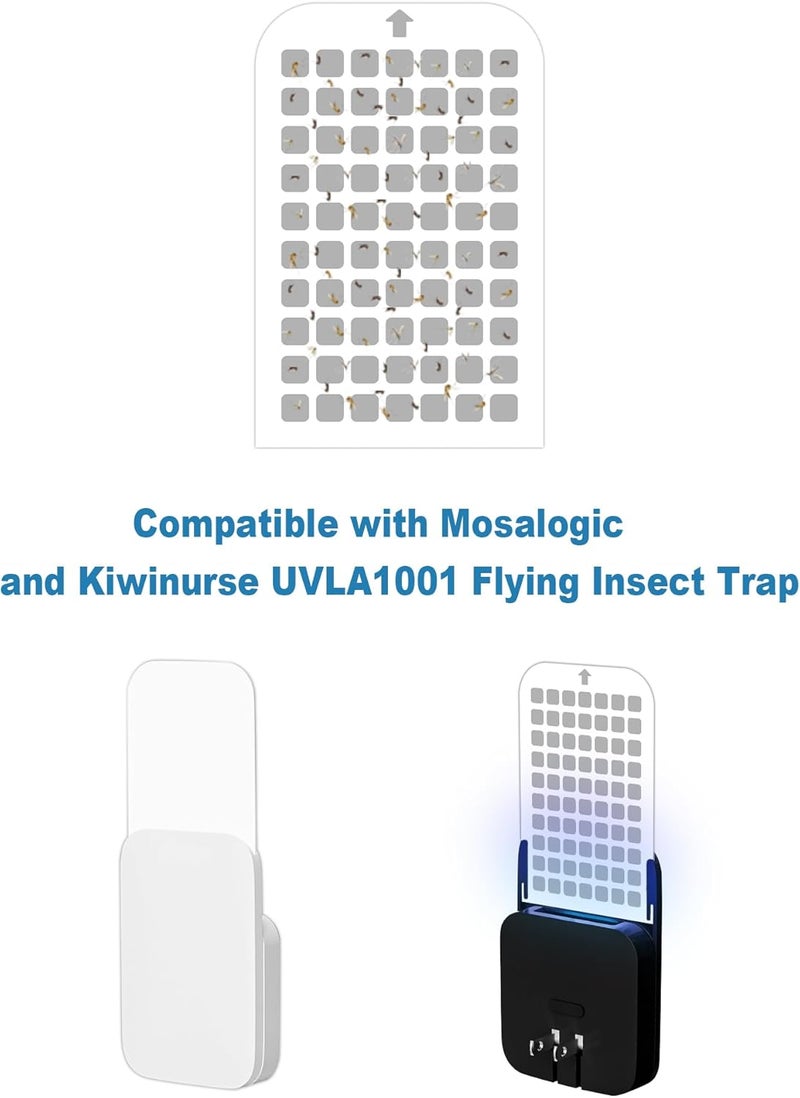 SHOOTING STAR 10 Pack Flying Insect Trap Refill Compatible with Mosalogic UVA Fly Insect Trap, Replacement Sticky Glue Cards for Kiwinurse UVLA1001 Plug-in Mosquito Killer Indoor - Image 2