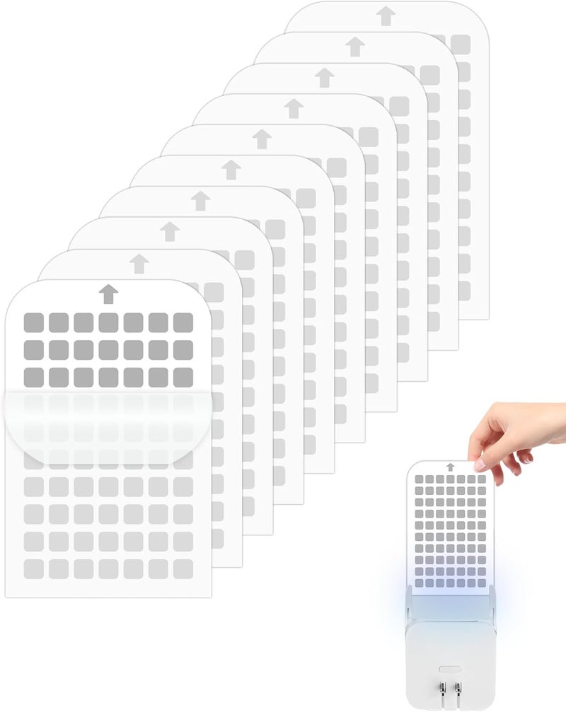SHOOTING STAR 10 Pack Flying Insect Trap Refill Compatible with Mosalogic UVA Fly Insect Trap, Replacement Sticky Glue Cards for Kiwinurse UVLA1001 Plug-in Mosquito Killer Indoor - Image 1