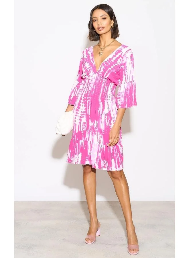 Hoxton Gal Tie-Dye Tiered Dress