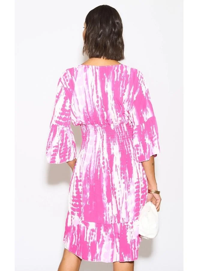 Hoxton Gal Tie-Dye Tiered Dress