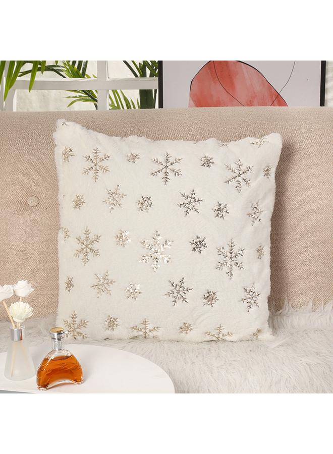 Bluejw Christmas Sequins Pillow Case Office Waist Pillow Tie-dyed Rabbit Fur Pillow Case Car Bay Window Cushion Cover  - Image 1