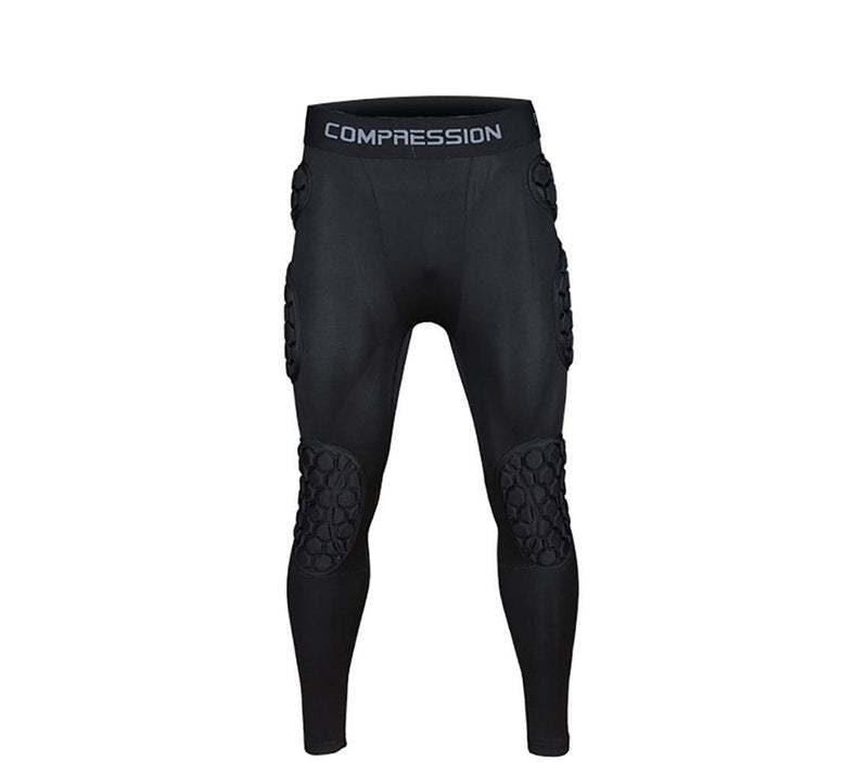 Jellybro Mens Padded Compression Pants Football Girdles Athletic Leggings for Soccer Basketball Paintball Hockey - Image 1