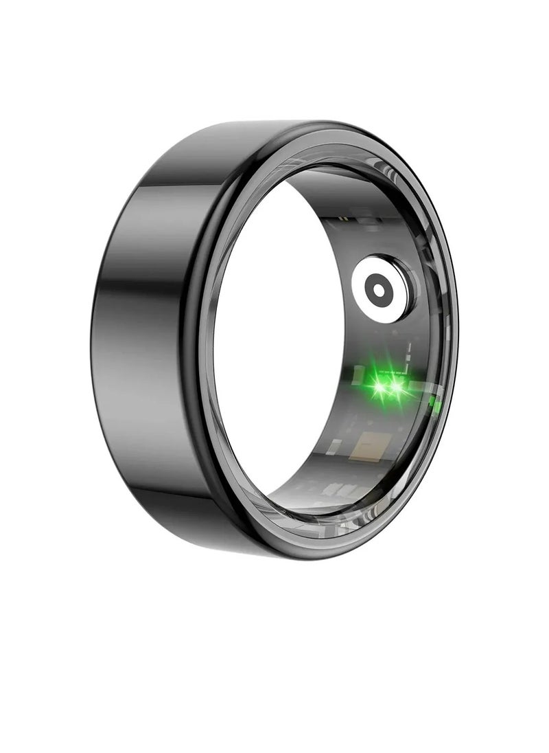ColMi Smart Ring, Waterproof Wearable Fitness Tracker Ring, Long Battery Life Sleep Tracker Health Ring, Comfortable Bluetooth Smart Ring With Multiple Sports Modes For Men And Women, (Size 9, Black)  - Image 1