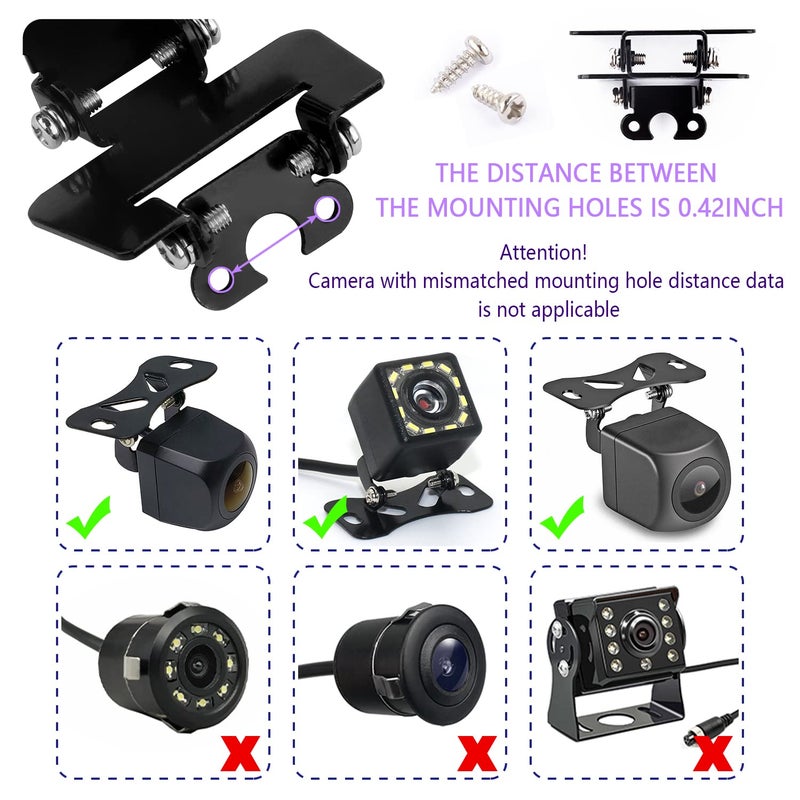 IHOTDER Universal Dash Cam Mount Bracket for Rear Camera Holder Rear Window Bracket Compatible with Most Car Rear Cam&Dash Cam - Image 5