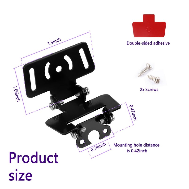 IHOTDER Universal Dash Cam Mount Bracket for Rear Camera Holder Rear Window Bracket Compatible with Most Car Rear Cam&Dash Cam - Image 2