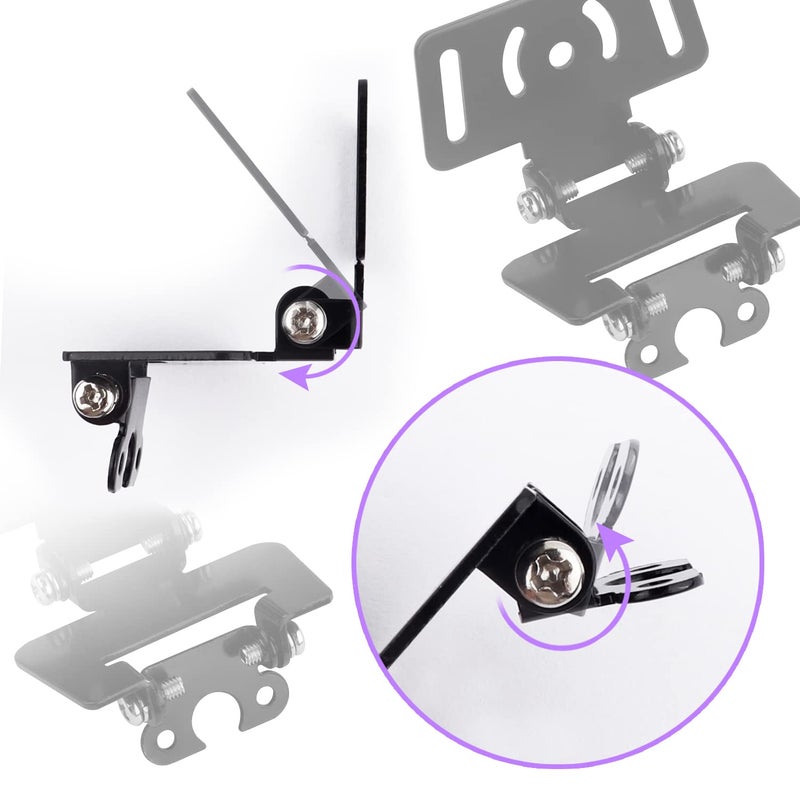 IHOTDER Universal Dash Cam Mount Bracket for Rear Camera Holder Rear Window Bracket Compatible with Most Car Rear Cam&Dash Cam - Image 4
