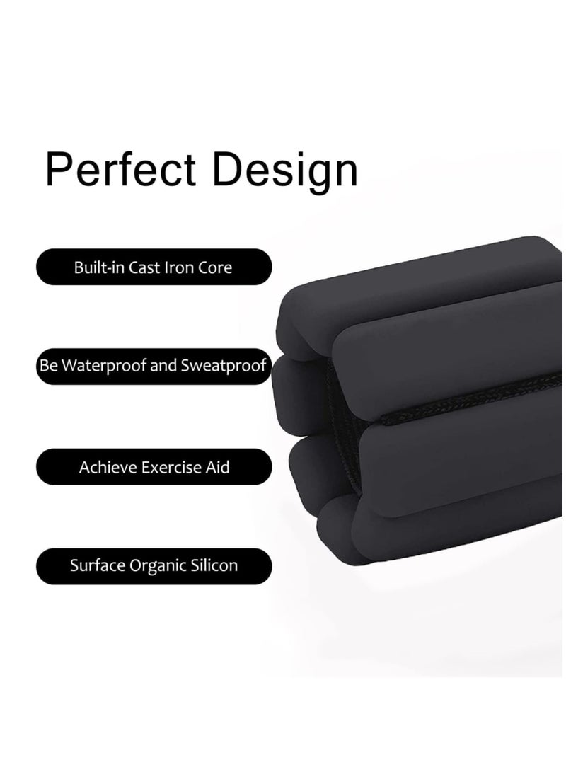 Oasisgalore Wrist Weights for Women Set of 2, Adjustable Arm Weights Ankle Wrist Weights for Yoga Dance Volleyball.  - Image 2