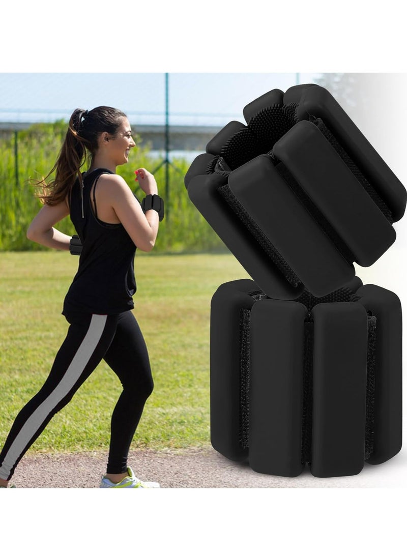 Oasisgalore Wrist Weights for Women Set of 2, Adjustable Arm Weights Ankle Wrist Weights for Yoga Dance Volleyball.  - Image 1
