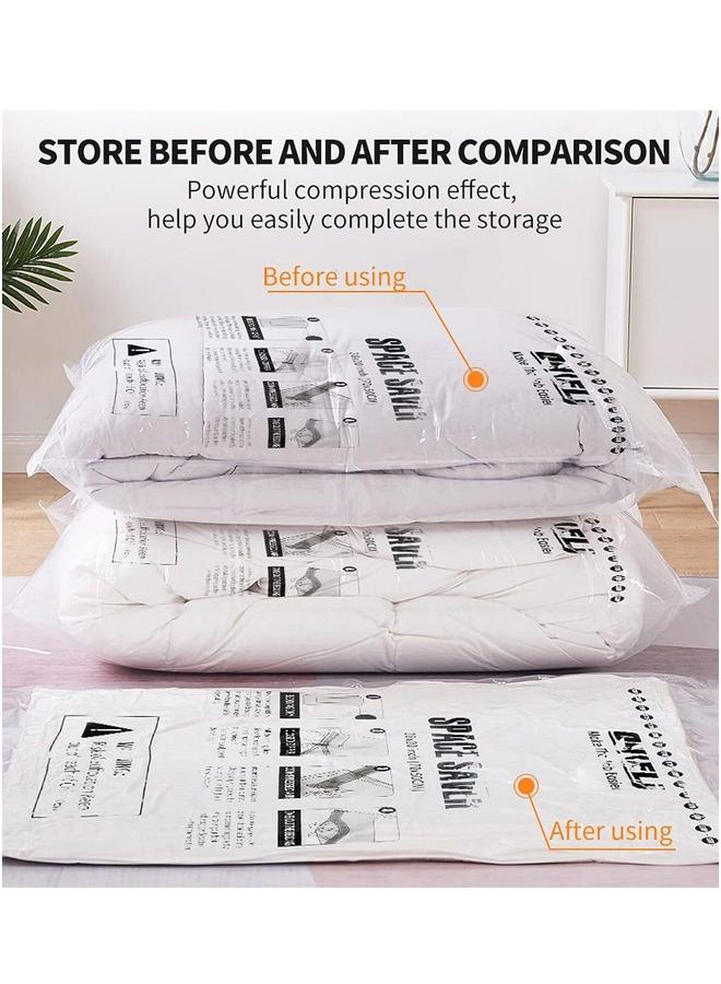 HOMESTAR Set Vacuum Seal Storage Compressed Bag Clear - Image 4