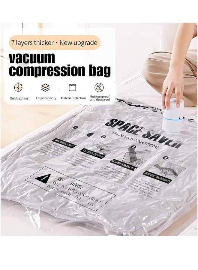 HOMESTAR Set Vacuum Seal Storage Compressed Bag Clear - Image 3