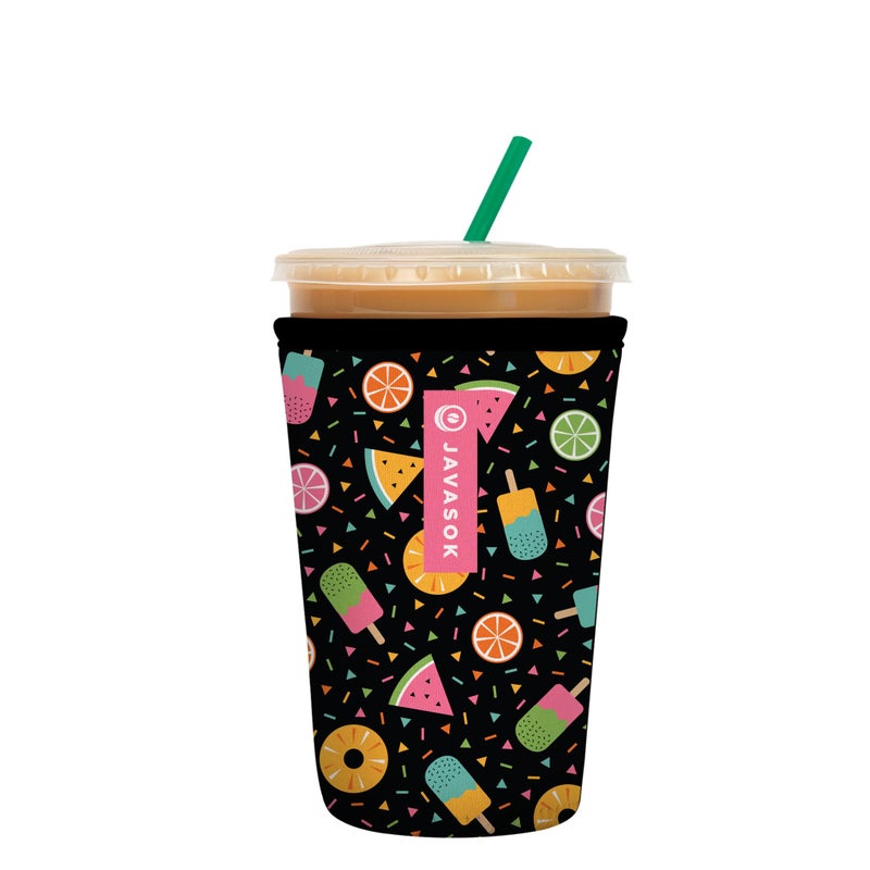 Sok It Java Sok Iced Coffee & Cold Soda Insulated Neoprene Cup Sleeve (Summer Sweets  Medium: 22-28oz) - Image 1