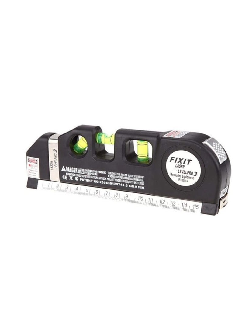 REBENUO Fixit Laser Level Pro 3 Multi-Purpose Measuring Tool With 8 Feet Tape  - Image 2