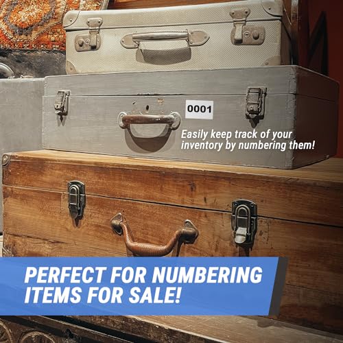 OfficeSmartLabels 0001-0500 Consecutive Number Labels (1 x 1.5 inch, White - 500 Labels) 0001 to 0500 Number Sequence Stickers for Inventory, Shipping, Distribution OR Manufacturing - Image 4