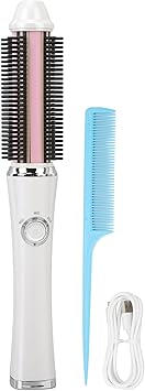 TARSHYRY Cordless Hair Curler Brush20s Fast Heating and 3 Temp Settings USB Rechargeable Electric Curling Comb for Professional Salon at Home - Image 1
