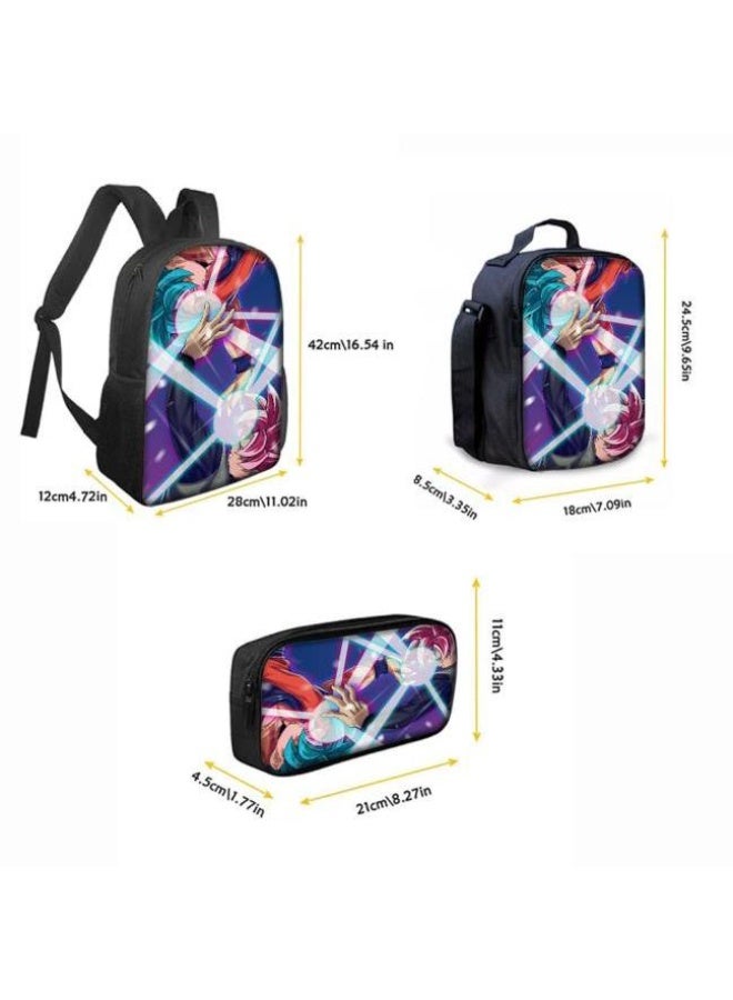 عام حقيبة ظهر مطبوعة عالمية مشتركة - مجموعة حقائب ظهر من ثلاث قطع (متوفرة للطلاب والأطفال والأصدقاء في النزهايات وتسلق الجبال وما إلى ذلك) - 104 - Image 3