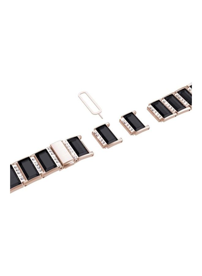 NIBEMINENT Replacement Watchbands For Apple Watch Series 7 45mm/6 & SE 5 4 44mm/3 2 1 42mm Gold/Black - Image 4
