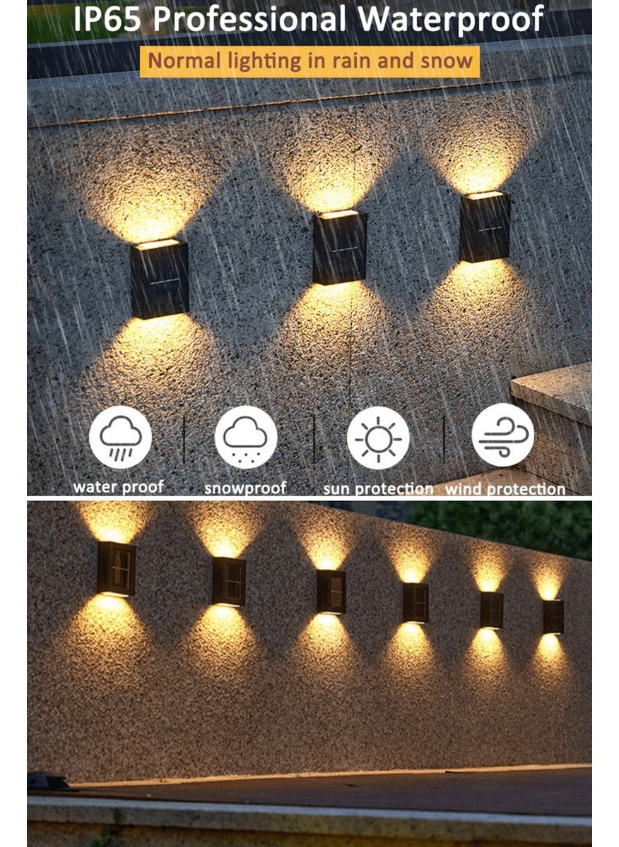 Technosmart 1PCS Modern Solar Double Sided Sconce Solar Powered Lighting Decoration Wall Lamp  - Image 3