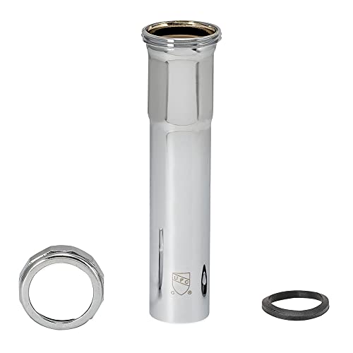 EZ-Flo Eastman 1-1/4 Inch Heavy Duty Extension Tube with Slip Joint Connection, 6 Inch Length, 22 Gauge, Brass Plumbing Fitting, Chrome, 35104 - Image 3