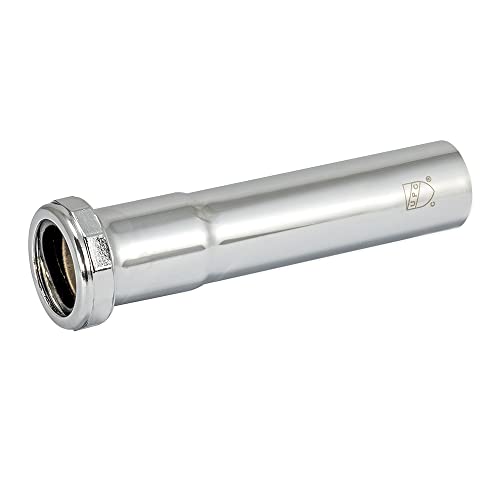 EZ-Flo Eastman 1-1/4 Inch Heavy Duty Extension Tube with Slip Joint Connection, 6 Inch Length, 22 Gauge, Brass Plumbing Fitting, Chrome, 35104 - Image 2