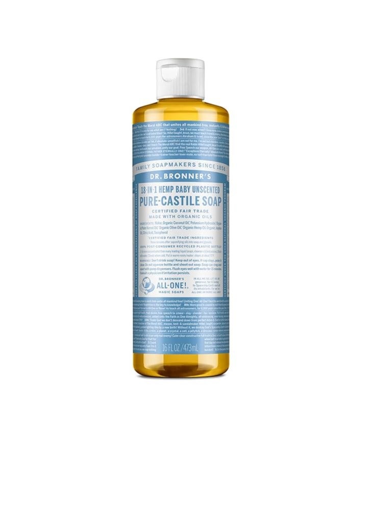 Dr. Bronner's DR BRONNERS Organic Baby Pure Castille Liquid Soap 475ml PACK OF 1 - Image 1