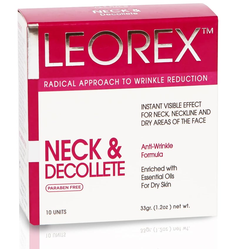 LEOREX Booster Neck  Decollete AntiWrinkle Cream  Intensive Neck Cream Mask Cleavage  Neck Firming Cream Skin AntiAging Neck Tightening Cream Neck Creams for Tightening and Wrinkles