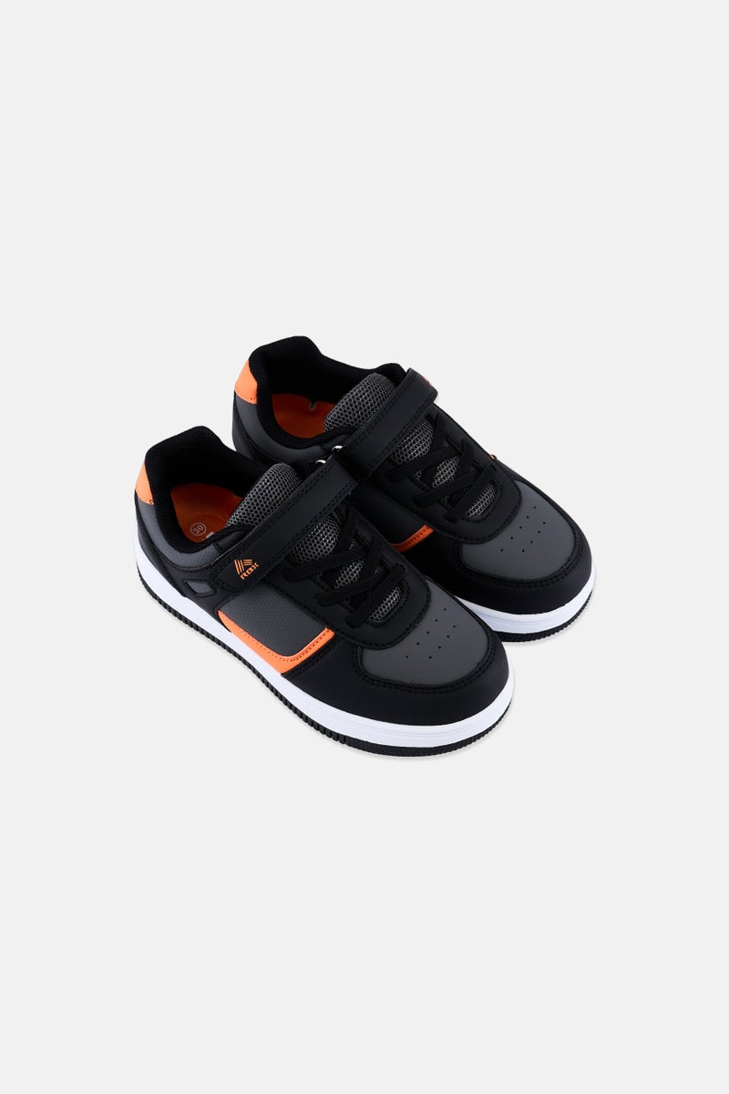 RBX Kids Boy Velcro Closure Outdoor Shoes, Black - Image 4