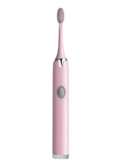 MARGOUN Electric Toothbrush Sonic Rechargeable Portable Travel Toothbrush Battery Operated with 2x Replacement Brush Heads Pink  - Image 2