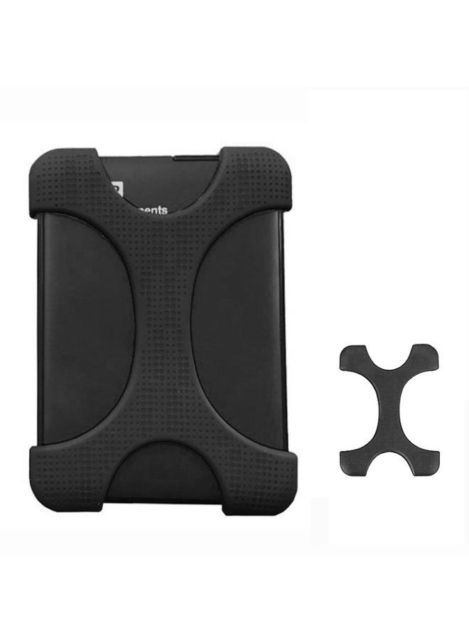 BURAQ X Type 2.5 inch Hard Drive Disk Silicone Case for WD / SEAGATE / Toshiba, without Hole (Black)  - Image 1