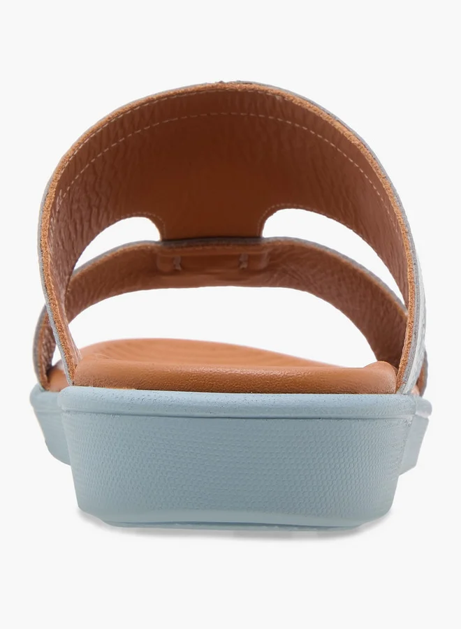 DUCHINI Men's Textured Slip-On Arabic Sandals