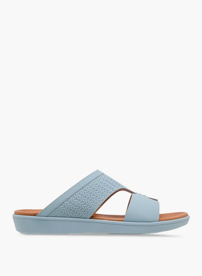 DUCHINI Men's Textured Slip-On Arabic Sandals