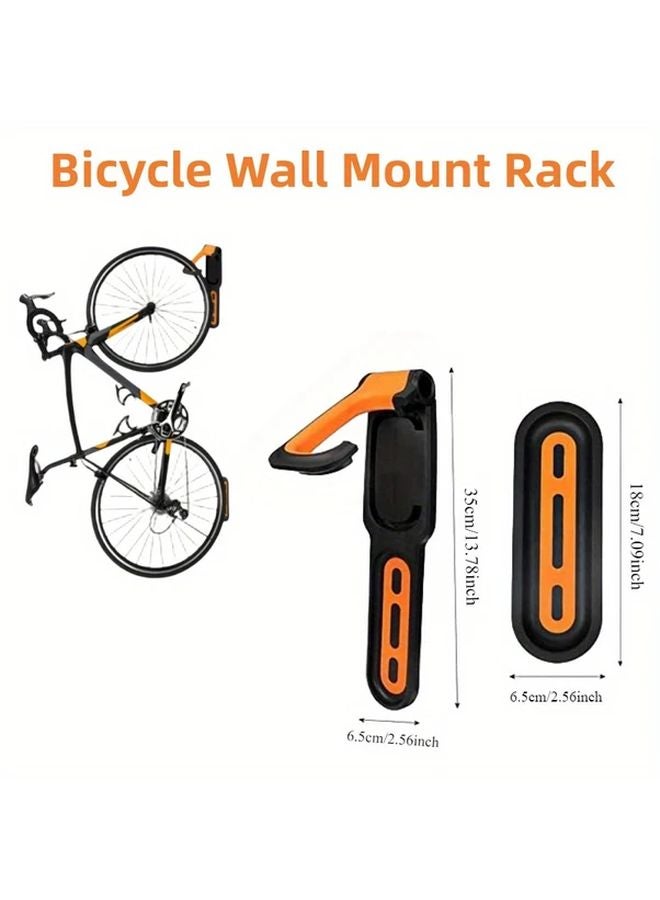 Sturdy Wall Mounted Bicycle Rack Hooks Classic Style Load Bearing Display Rack - Image 4