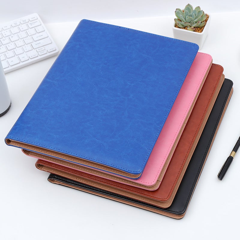 A4 Folder Data Storage Book Business Manager Clip With Calculator Contract Book Multi-Function Board Clip - Image 3