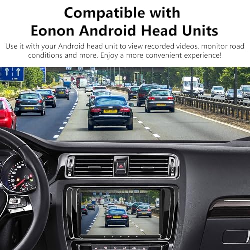 EONON 2024 Eonon 720P HD Dash Camera Recorder, 360°Adjustable Angle, Compatible with Eonon Android Car Stereos-A100 - Image 3