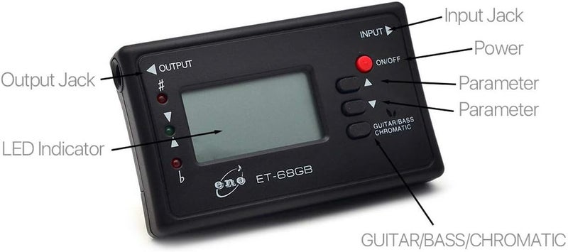 AyeVision Chromatic Tuner for Guitar Electric Bass Mandolin Ukulele Violin Banjo Cello - Image 4