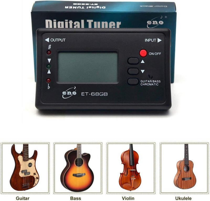AyeVision Chromatic Tuner for Guitar Electric Bass Mandolin Ukulele Violin Banjo Cello - Image 2