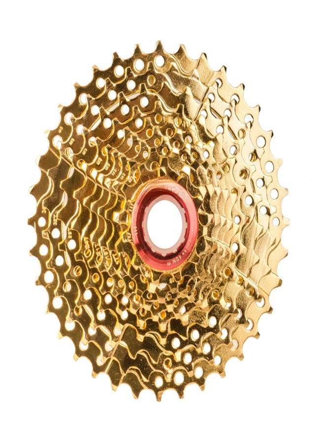 زد تي تي أو قطع غيار تروس دراجة جبلية ZTTO Gold Golden MTB، مقاس 11-36 سنًا، 9/10 سرعات (اختياري). - Image 1