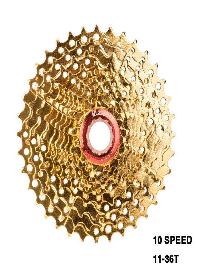 زد تي تي أو قطع غيار تروس دراجة جبلية ZTTO Gold Golden MTB، مقاس 11-36 سنًا، 9/10 سرعات (اختياري). - Image 2
