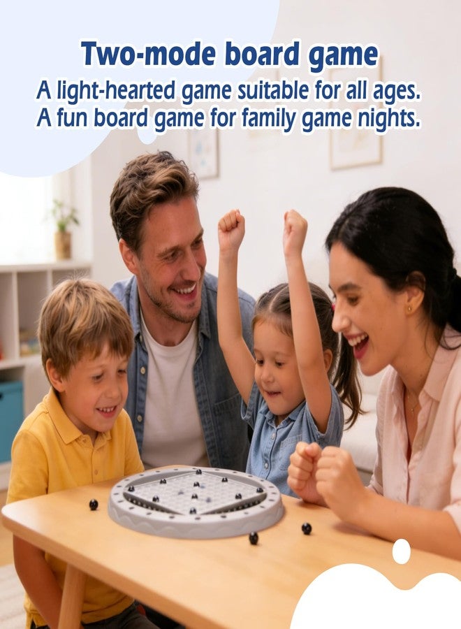 Dralaw Magnetic Chess with 40 Pcs Stones, Rope Untangling Puzzle Game, 2 in 1, Classic Educational Strategy Travel Family Games for Kids and Adults, Ages 8+, 2-4 Players - Image 5