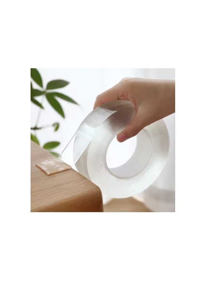 سكاي تاتش شريط نانو مزدوج الجوانب، غير سام، قابل للغسل، قابل لإعادة الاستخدام، شريط لاصق قوي من الأكريليك - Image 1