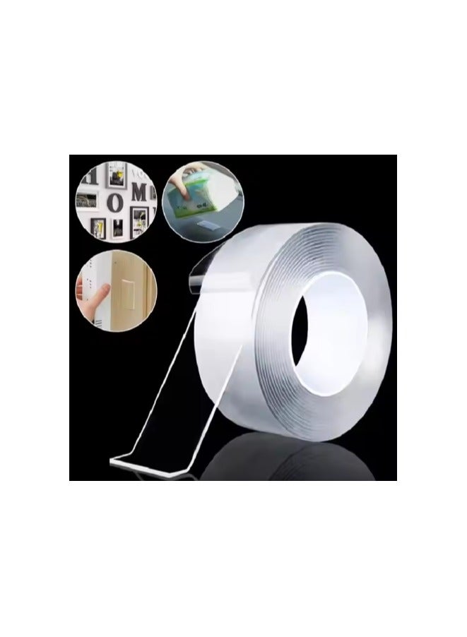 سكاي تاتش شريط نانو مزدوج الجوانب، غير سام، قابل للغسل، قابل لإعادة الاستخدام، شريط لاصق قوي من الأكريليك - Image 4