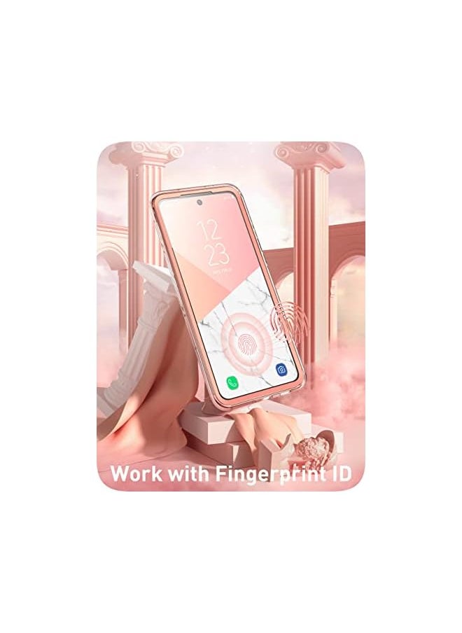 I-blason Cosmo Case for Samsung Galaxy S22 Plus (2022), Slim Stylish Protective Bumper Case with Built-in Screen Protector (Marble)  - Image 4