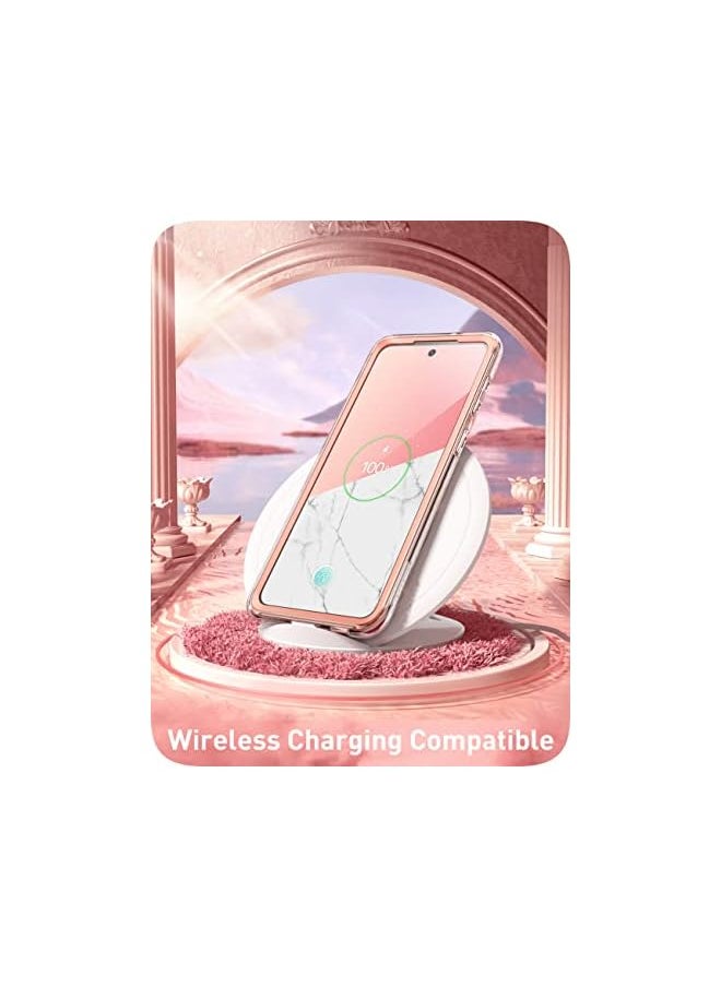 I-blason Cosmo Case for Samsung Galaxy S22 Plus (2022), Slim Stylish Protective Bumper Case with Built-in Screen Protector (Marble)  - Image 5