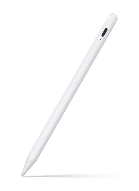 Stylus Pen with Palm Rejection for iPad 2018-2021 Models – Compatible with iPad 6th to 9th Gen, iPad Pro 11” & 12.9”, iPad Air 3/4/5, and iPad Mini – White